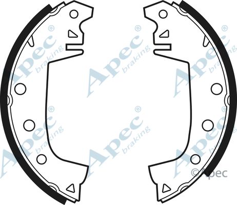 APEC BRAKING Bremžu loku komplekts SHU54